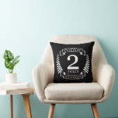 Katoen trouwdag 2 jaar getrouwd kussen (Stoel)