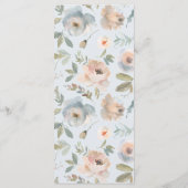 Katoen Tuinpasta Blauw Perzenkoraal Menu (Achterkant)