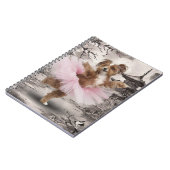 Katoen van Tuléar Ballerina in Chinese Tempelinkt Notitieboek (Linkerzijde)