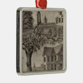 Katoen van WC Hamilton, Spring Lake, NJ Metalen Ornament (Rechts)