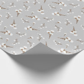 Katoen ventilatorpatroon cadeaupapier (Hoek)