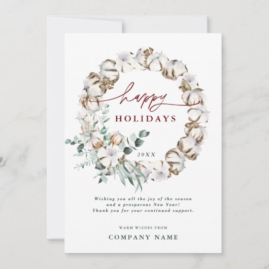 Katoen ventilatorvakantiegang Kaart met QR-code (Voorkant)