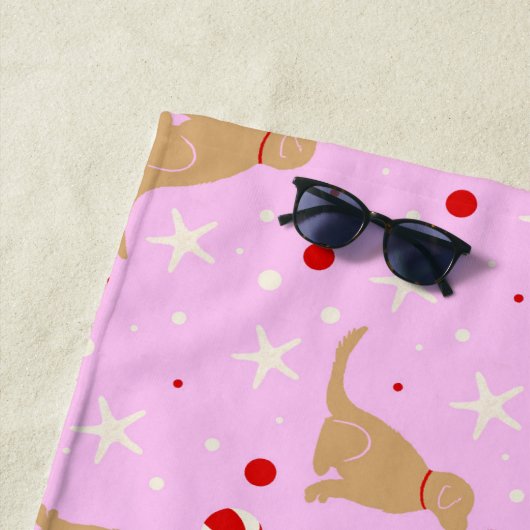 Katoen wasbekertje Snoep Roze band Strandlaken (In situ)