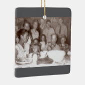 Katoen-wit familie 1950 keramisch ornament (Rechts)