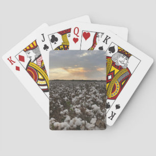 Katoen zonsondergang pokerkaarten