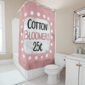 Katoenbloeiers 25 cent Douchegordijn (In situ)