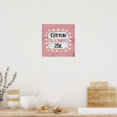 Katoenbloeiers 25 Cents Poster Wall Art (Keuken)