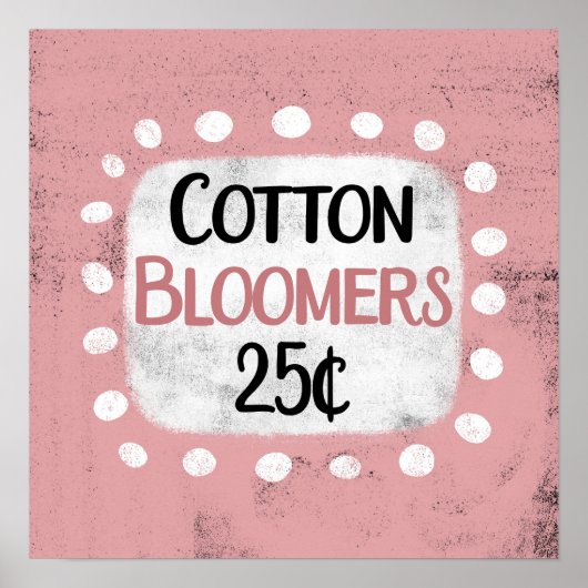 Katoenbloeiers 25 Cents Poster Wall Art (Voorkant)