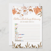 Katoenbloem Baby shower Emoji Boek Emoji Kaart (Voorkant)