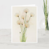 Katoenbloemen Kaart (Voorkant)