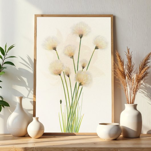 Katoenbloemen Poster