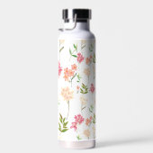 Katoenbloemen traditioneel, wazig patroon waterfles (Rechts)