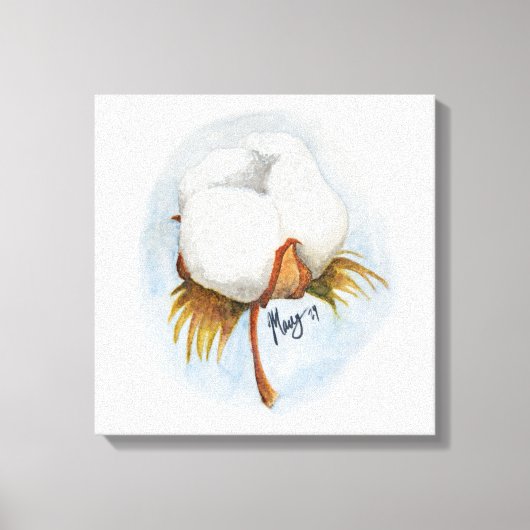 Katoenbol 1 canvas afdruk (Voorkant)