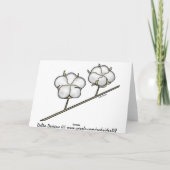 katoenboll-Kaart Kaart (Achterkant)