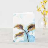 katoenbolletjestaart kaart (Gele Bloem)