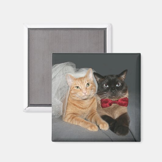 katoenbruid en -bruin magneet (Voorkant / Achterkant)