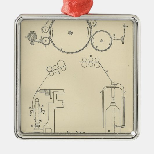 Katoendraaiing II Metalen Ornament (Voorkant)