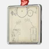 Katoendraaiing II Metalen Ornament (Links)