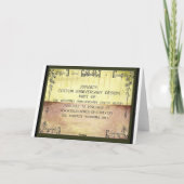 Katoenen 2e huwelijksjubileum cadeaukaart kaart (Achterkant)