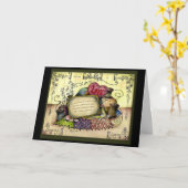 Katoenen 2e huwelijksjubileum cadeaukaart kaart (Gele Bloem)