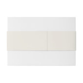 katoenen beige bruiloft uitnodiging uitnodigingen wikkel (Achterkant Voorbeeld)