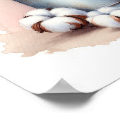 Katoenen boeket in een Melkblikje 8 Poster (Hoek)