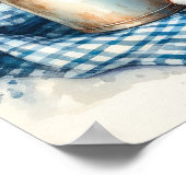 Katoenen boeket in een melkbus 3 poster (Hoek)