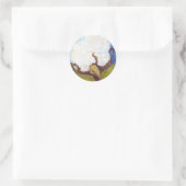 Katoenen bolletje van MS Ronde Sticker (Tas)