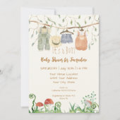 Katoenen Bossen Paddenstoelen Baby Kaart (Voorkant)