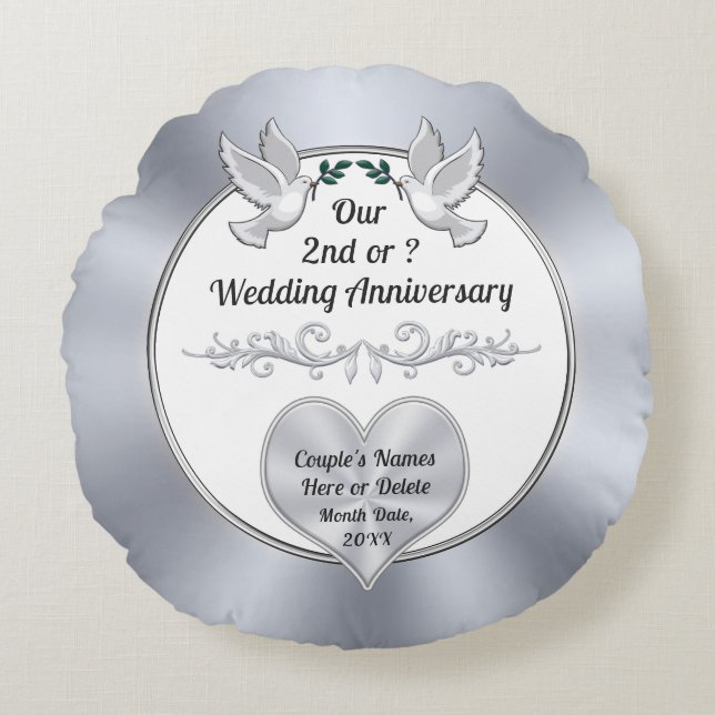 Katoenen cadeaus voor 2e Jubileum, Katoenen Kussen (Voorkant)