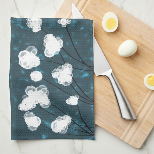 katoenen edelsteen theedoek (Quarter Fold)