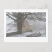 Katoenen in de winter briefkaart (Voorkant)