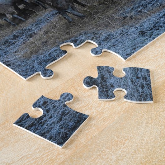 Katoenen in de winter legpuzzel (Zijkant)