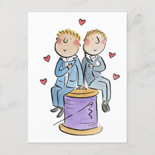 Katoenen jubileum briefkaart