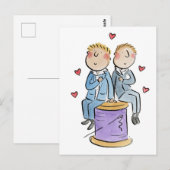 Katoenen jubileum briefkaart (Voorkant / Achterkant)