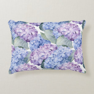 Katoenen kussen met bloemenaccent