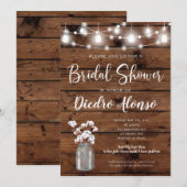 Katoenen Metselwerk Pot Rustieke Bruiloft Feest Kaart (Voorkant / Achterkant)