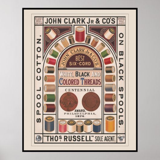 katoenen naaispoelen reclame poster (Voorkant)