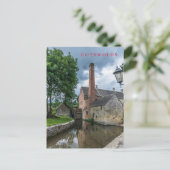 Katoenen onderste briefkaart van het uitzicht van  (Staand voorkant)