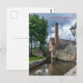 Katoenen onderste briefkaart van het uitzicht van  (Voorkant / Achterkant)