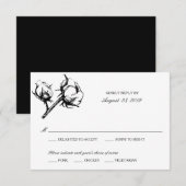Katoenen Plant etsen | Bruiloft RSVP (Voorkant / Achterkant)