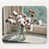 Katoenen Planten tak boeket Muismat (Voorkant)