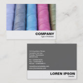 Katoenen rol visitekaartje (Voorkant / Achterkant)