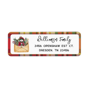 Katoenen Rustic Schrift Vakantie Familie Retouradr Etiket