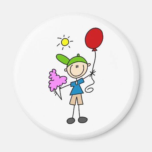 Katoenen Snoep en ballonnen bij de Fair Magnet (Voorkant)