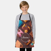 Katoenen snoep Mozaïek Kleurrijke Gepersonaliseerd Schort (Gedragen)