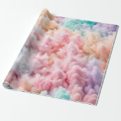 Katoenen Snoep pastel Abstract Cadeaupapier (Uitgerold)