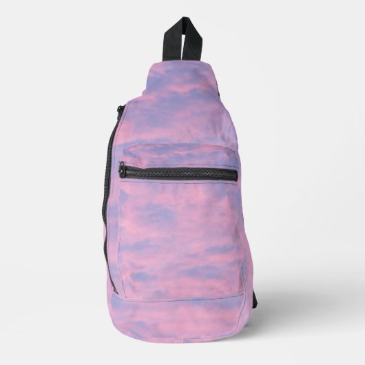 Katoenen Snoep Pink Sky Sling Bag (Voorkant)