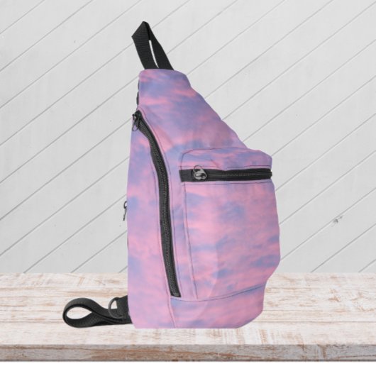 Katoenen Snoep Pink Sky Sling Bag