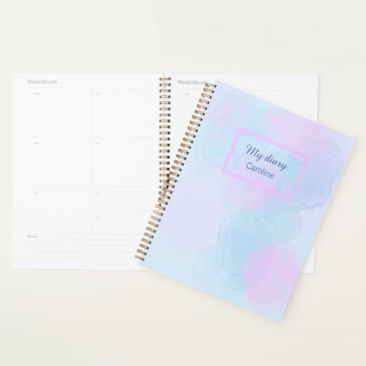 Katoenen snoep planner spiraal met harde kaft (Display)